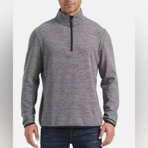 Avalanche men's quarter zip top stand up pullover gray size XL